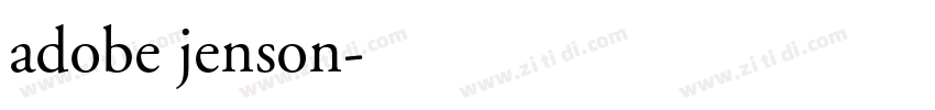 adobe jenson字体转换
